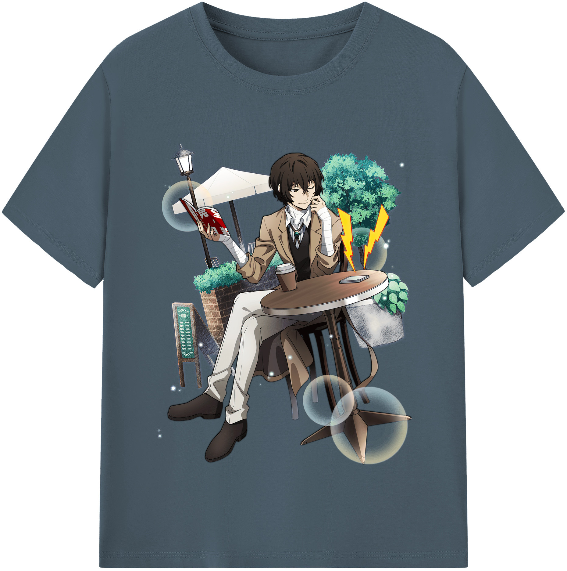 （画像用） 文豪ストレイドッグス Bungo Stray Dogs 綿100％半袖Tシャツ（フロントプリント）